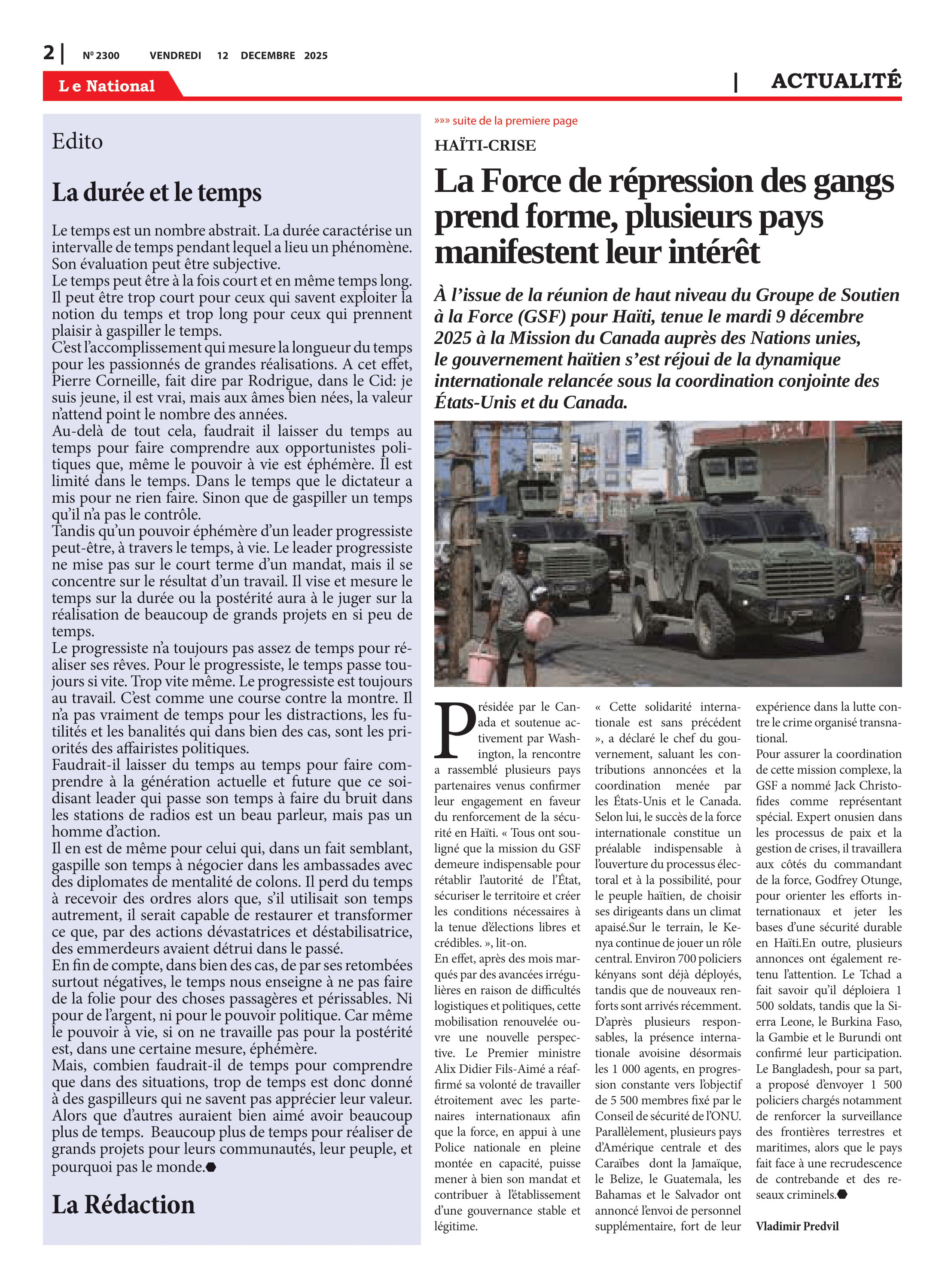 Page 2 de l'édition 2300